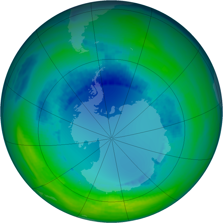 Ozone Map 1992-08-14